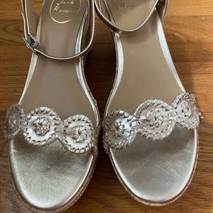 Jack Rogers Platinum Wedge strap sandals